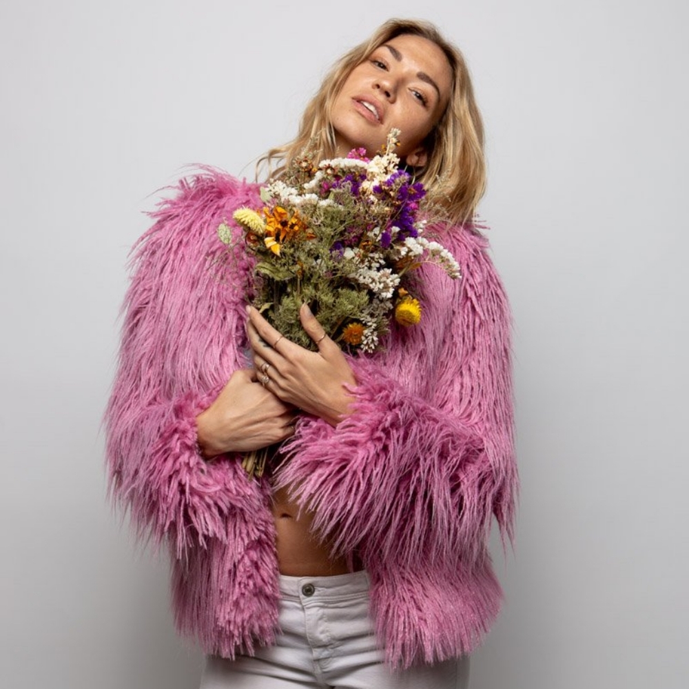 Ballerina Bomber Size S Spirithoods Alpaca Faux Fur